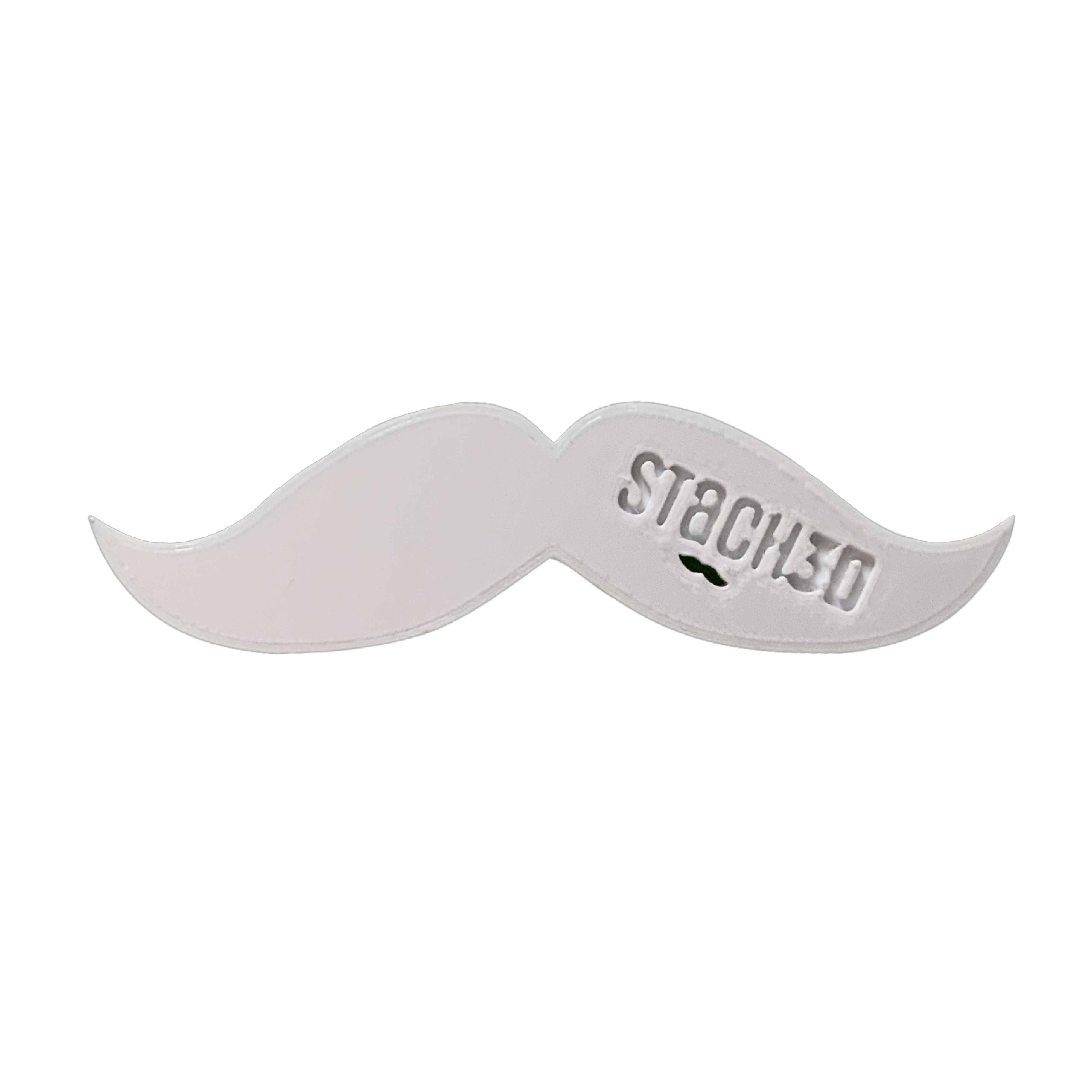 White PLA+ Moustache