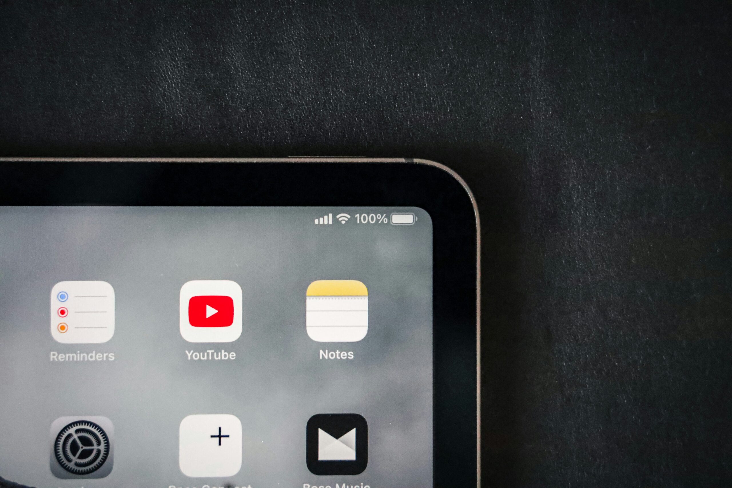 Youtube app on a laptop